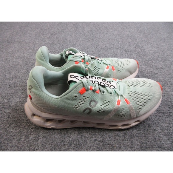 On Running Shoes - On Cloudflow Shoes Womens Size 8 EU 39 Green CloudTec Phase Running Trainer Mesh